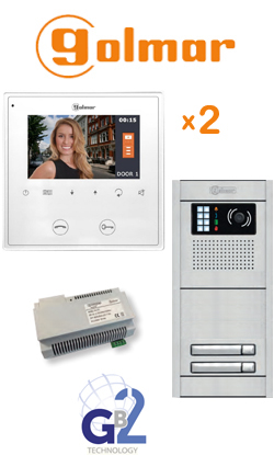 Golmar kit-2 θυροτηλεόραση 3 διαμερίσματα Golmar kit-2