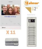 Golmar 2 καλωδίων πολυκατοικίας για 11 διαμερίσματα Θυροτηλεόραση 11 διαμερίσματα - Golmar 2 καλωδίων πολυκατοικίας