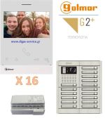 Golmar 2 καλωδίων πολυκατοικίας για 16 διαμερίσματα Θυροτηλεόραση 16 διαμερίσματα - Golmar 2 καλωδίων πολυκατοικίας