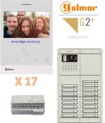 Golmar 2 καλωδίων πολυκατοικίας για 17 διαμερίσματα Θυροτηλεόραση 17 διαμερίσματα - Golmar 2 καλωδίων πολυκατοικίας