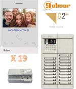 Golmar 2 καλωδίων πολυκατοικίας για 19 διαμερίσματα Θυροτηλεόραση 19 διαμερίσματα - Golmar 2 καλωδίων πολυκατοικίας