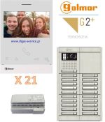 Golmar 2 καλωδίων πολυκατοικίας για 21 διαμερίσματα Θυροτηλεόραση 21 διαμερίσματα - Golmar 2 καλωδίων πολυκατοικίας