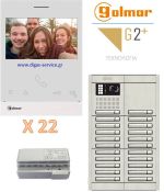 Golmar 2 καλωδίων πολυκατοικίας για 22 διαμερίσματα Θυροτηλεόραση 22 διαμερίσματα - Golmar 2 καλωδίων πολυκατοικίας