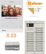 Golmar 2 καλωδίων πολυκατοικίας για 23 διαμερίσματα Θυροτηλεόραση 23 διαμερίσματα - Golmar 2 καλωδίων πολυκατοικίας
