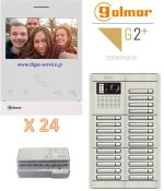 Golmar 2 καλωδίων πολυκατοικίας για 24 διαμερίσματα Θυροτηλεόραση 24 διαμερίσματα - Golmar 2 καλωδίων πολυκατοικίας