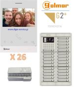 Golmar 2 καλωδίων πολυκατοικίας για 26 διαμερίσματα Θυροτηλεόραση 26 διαμερίσματα - Golmar 2 καλωδίων πολυκατοικίας