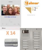 Golmar 2 καλωδίων πολυκατοικίας για 14 διαμερίσματα Θυροτηλεόραση 14 διαμερίσματα - Golmar 2 καλωδίων πολυκατοικίας