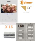 Golmar 2 καλωδίων πολυκατοικίας για 16 διαμερίσματα Θυροτηλεόραση 16 διαμερίσματα - Golmar 2 καλωδίων πολυκατοικίας