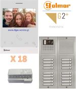 Golmar 2 καλωδίων πολυκατοικίας για 18 διαμερίσματα Θυροτηλεόραση 18 διαμερίσματα - Golmar 2 καλωδίων πολυκατοικίας