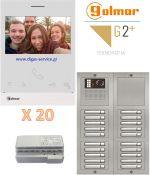 Golmar 2 καλωδίων πολυκατοικίας για 20 διαμερίσματα Θυροτηλεόραση 20 διαμερίσματα - Golmar 2 καλωδίων πολυκατοικίας