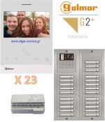 Golmar 2 καλωδίων πολυκατοικίας για 23 διαμερίσματα Θυροτηλεόραση 23 διαμερίσματα - Golmar 2 καλωδίων πολυκατοικίας