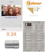 Golmar 2 καλωδίων πολυκατοικίας για 24 διαμερίσματα Θυροτηλεόραση 24 διαμερίσματα - Golmar 2 καλωδίων πολυκατοικίας